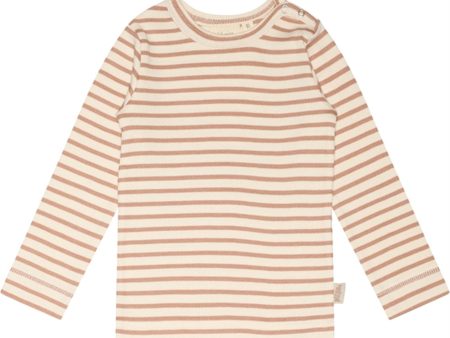 Petit Piao® Cafè Rose Off White Tröja Modal Striped Online Sale