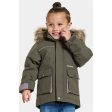 Didriksons Deep Green Kure Kids Parka Jacka For Sale