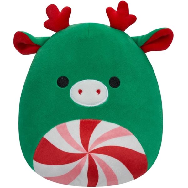 Squishmallows Christmas Green Moose w. Peppermint Swirl Tummy 19 cm Online Hot Sale