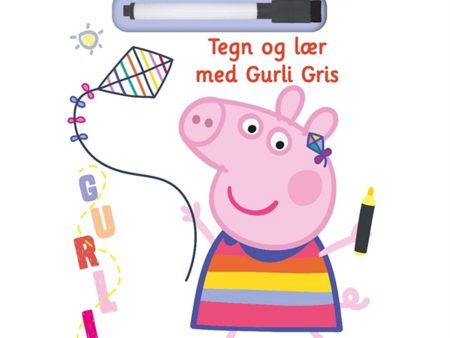 Alvilda Lær med Gurli Gris - Skriv og Visk ud - Tegn og Lær med Gurli Gris For Sale