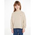 Tommy Hilfiger Essential Soft Ull Stickad Tröja Merino Melange Discount