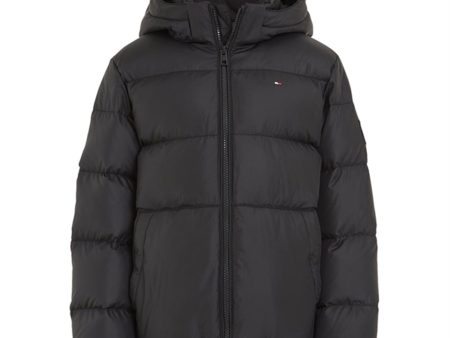 Tommy Hilfiger Essential Dunjakke Black Discount