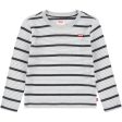 Levi s Long Sleeve Striped Thermal T-Shirt Light Grayheather on Sale