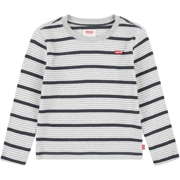 Levi s Long Sleeve Striped Thermal T-Shirt Light Grayheather on Sale