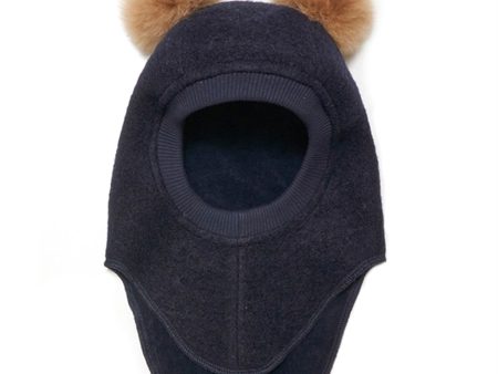 Huttelihut Elefanthatt m. Alpaca Pompoms Big Bear Dark Navy Cheap