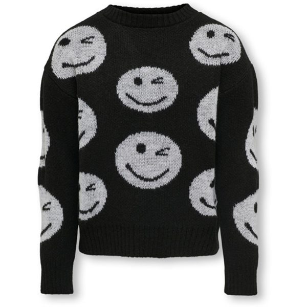 Kids ONLY Black Wink Stickad Tröja Online now