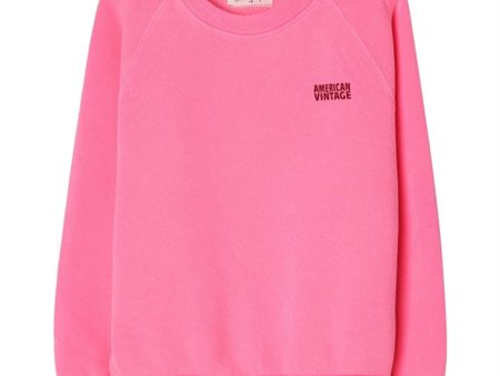 American Vintage Izubird Sweatshirt Fluo Pink For Discount