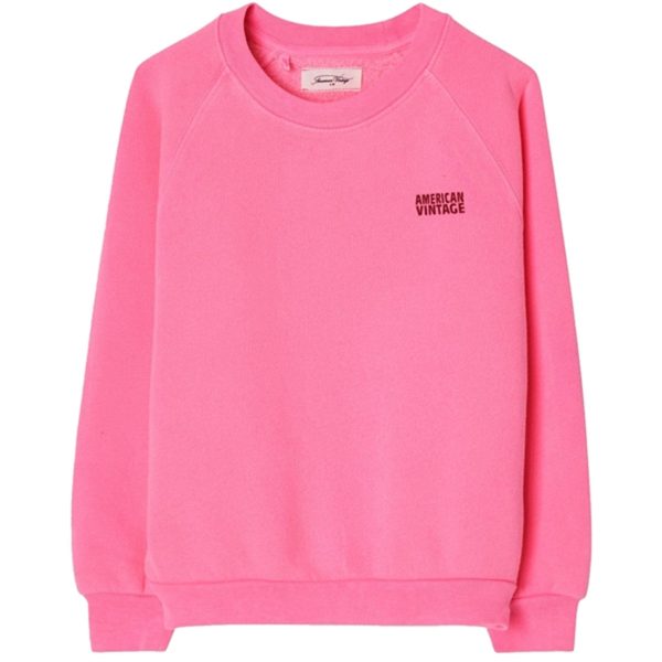 American Vintage Izubird Sweatshirt Fluo Pink For Discount