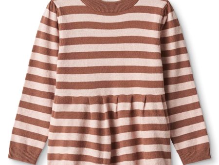 Fliink Carob Brown Striped Alilly Tröja Online Hot Sale