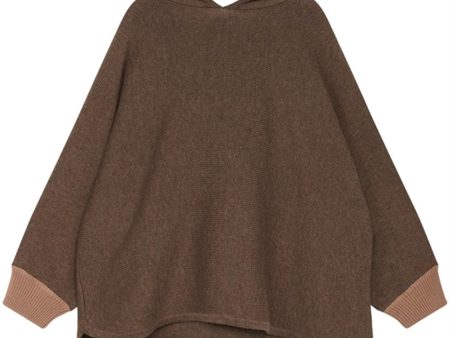 Hust & Claire Mini Toffee Melange Poppy Poncho Online now