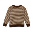 Fliink Chicory Coffee W. Sand Stripes Favo Pullover Hot on Sale