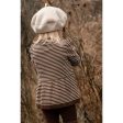 Fliink Chicory Coffee W. Sand Stripes Favo Peplum Tröja For Cheap