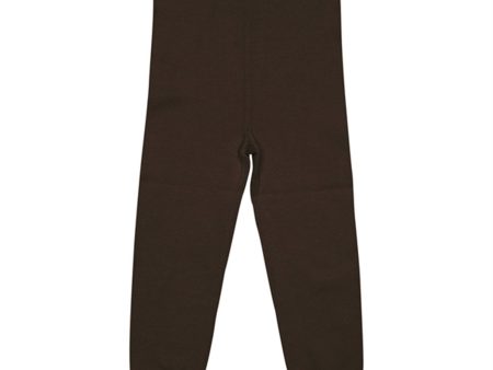 Copenhagen Colors Dark Brown Leggings Online now