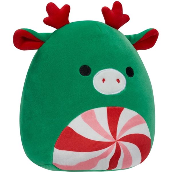 Squishmallows Christmas Green Moose w. Peppermint Swirl Tummy 19 cm Online Hot Sale