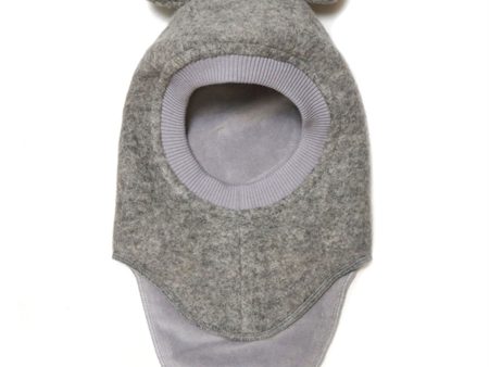 Huttelihut Elefanthatt Ører Soft Ull Plys Medium Grey Melange on Sale