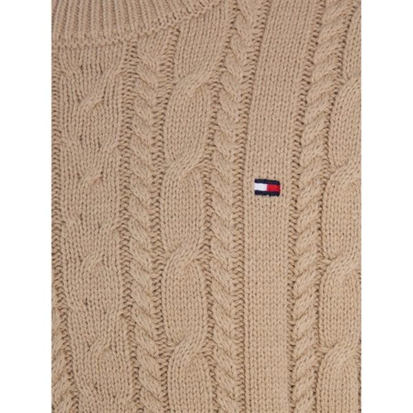 Tommy Hilfiger Essential Cable Stickad Tröja Merino For Cheap