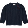 Copenhagen Colors Navy Stickad Tröja Online now