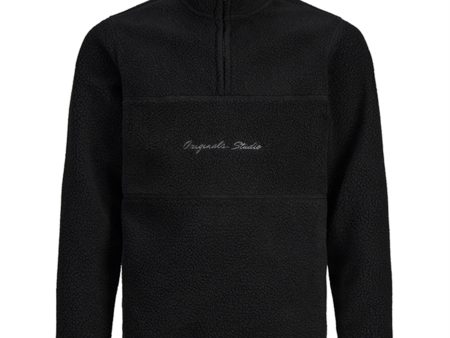 Jack & Jones Junior Black Hays Halfzip Fleece Jacka Online now