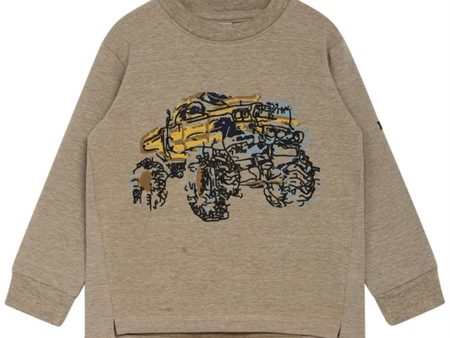 Hust & Claire Mini Deer Brown Melange Stanley Sweatshirt Online Sale