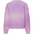 Kids ONLY Lavendula Space dyed Live Cable Knit Stickad Tröja Fashion