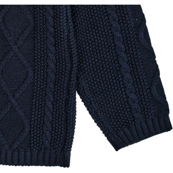 Copenhagen Colors Navy Stickad Tröja Online now