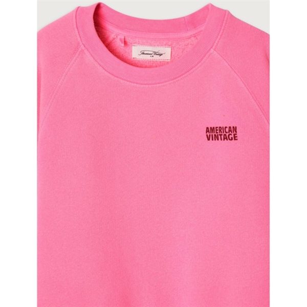 American Vintage Izubird Sweatshirt Fluo Pink For Discount