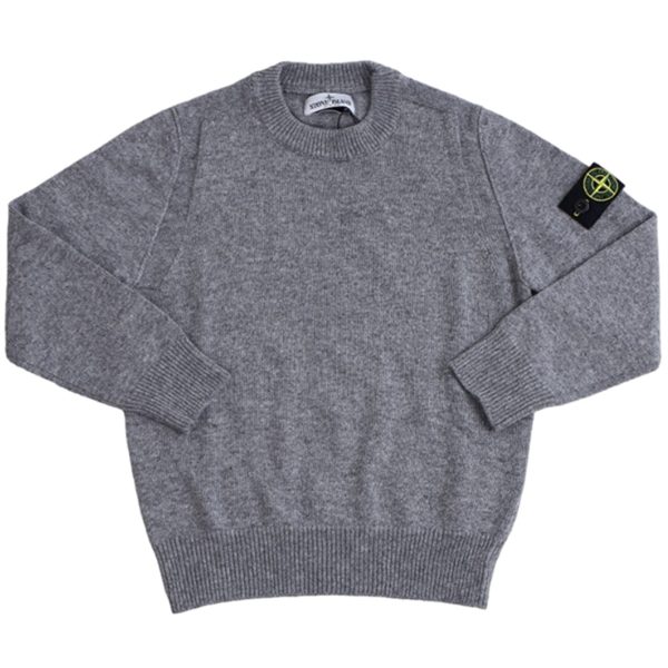 Stone Island Stickat Melange Dark Grey Fashion