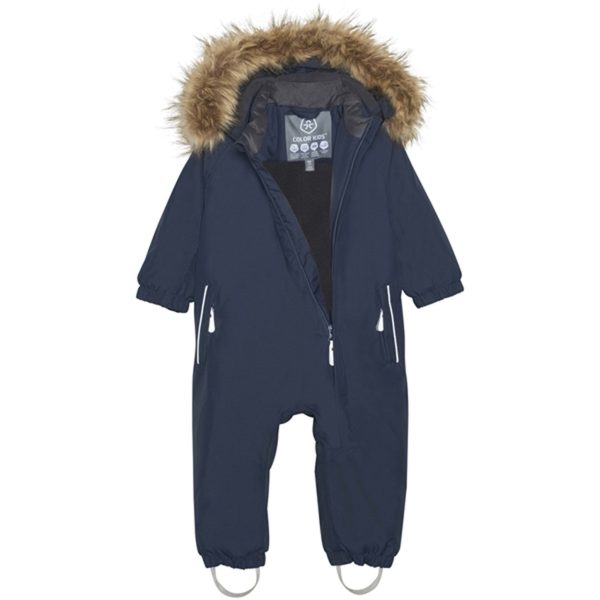 Color Kids Vinteroverall m. Faux Fur Total Eclipse Fashion