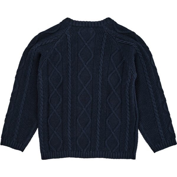 Copenhagen Colors Navy Stickad Tröja Online now