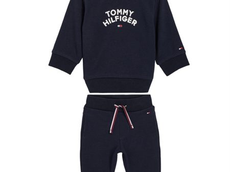 Tommy Hilfiger Bebis Flag Sweatset Deep Indigo Online Sale