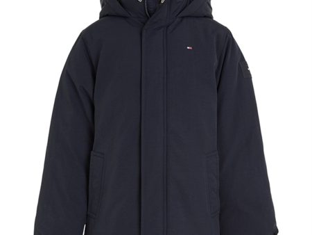 Tommy Hilfiger Essential Parka Jacka Desert Sky on Sale