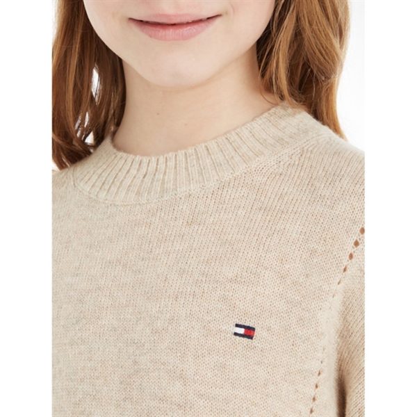 Tommy Hilfiger Essential Soft Ull Stickad Tröja Merino Melange Discount