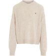 Tommy Hilfiger Essential Soft Ull Stickad Tröja Merino Melange Discount