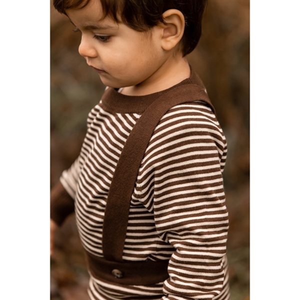 Fliink Chicory Coffee W. Sand Stripes Favo Pullover Hot on Sale