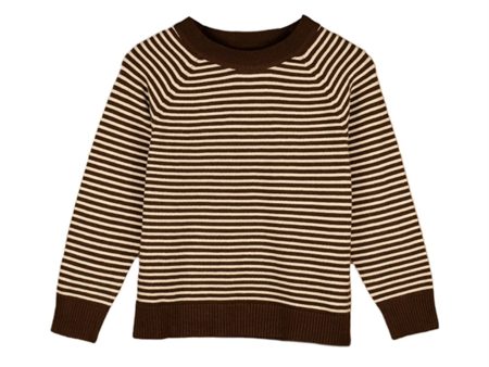 Fliink Chicory Coffee W. Sand Stripes Favo Pullover Hot on Sale