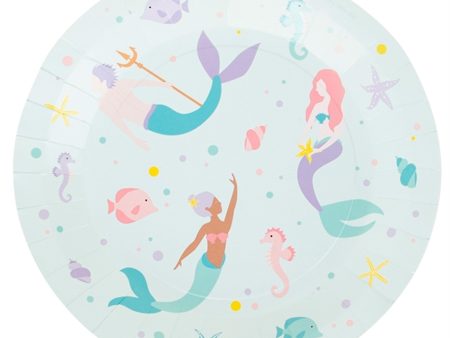 My Little Day Mermaid Plates 8 pcs Hot on Sale