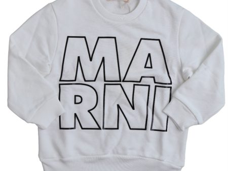 Marni White Logo Sweater Sale