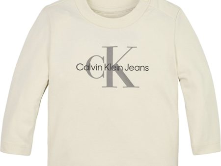 Calvin Klein Monogram Bluse Whitecap Gray on Sale