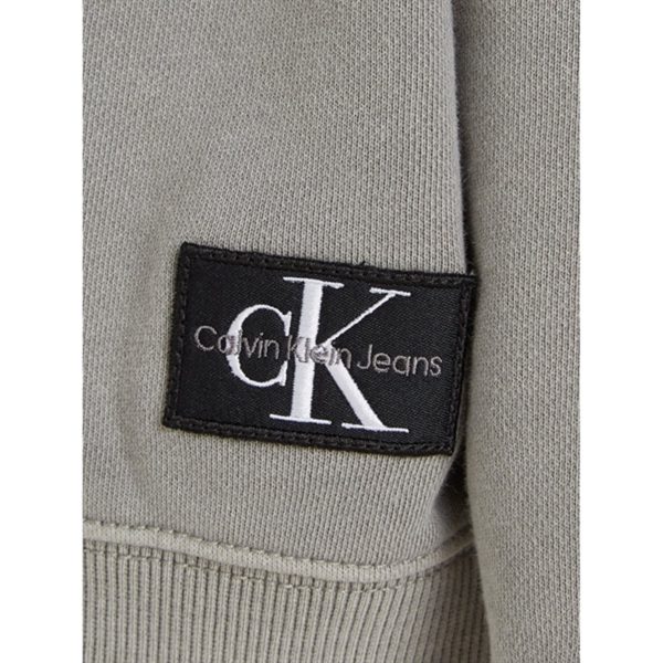 Calvin Klein Mineral Dye Cutseam Badge Cn Sweatshirt Ck Black Online Hot Sale