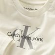 Calvin Klein Monogram Bluse Whitecap Gray on Sale