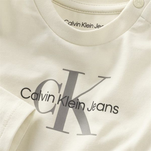 Calvin Klein Monogram Bluse Whitecap Gray on Sale