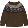 FUB Fair Isle Stickad Tröja Amber Discount