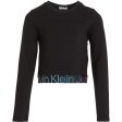 Calvin Klein Punto Tape Ls Topp Ck Black on Sale