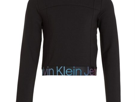 Calvin Klein Punto Tape Ls Topp Ck Black on Sale