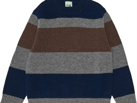 FUB Lammull Sweatshirt Stripe Online