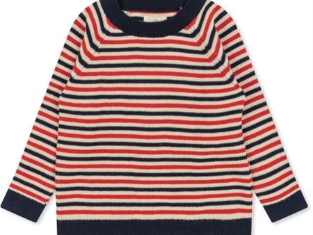 Konges Sløjd Navy Stripe Meo Strikket Tröja Cheap