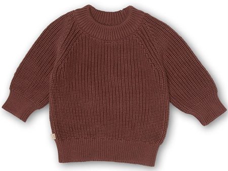 That s Mine Marron Flo Stickat Sweater Discount