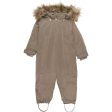 En Fant Vinteroverall m. Faux Fur Chocolate Chip Online Hot Sale