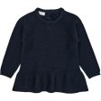 Copenhagen Colors Navy Stickad Pullover Online Sale