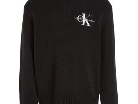 Calvin Klein Essential Monogram Sweater Ck Black Discount